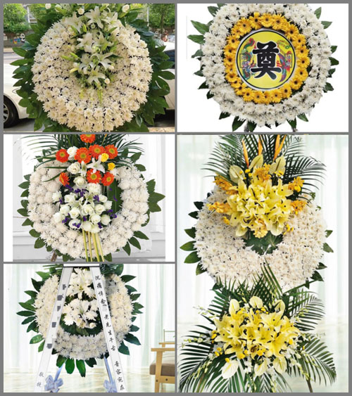 广东江门市鹤山市龙口镇青文村花圈速递